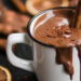 chocolate quente com nutella