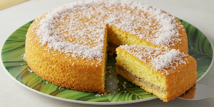 Bolo de Aipim com Coco