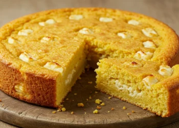 Bolo de Fuba com Queijo